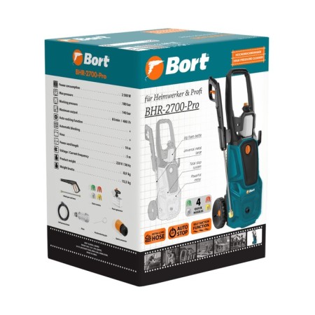 High pressure washing Bort BHR-2700-PRO, 2500 W, 180 bar, 480 l/h-10