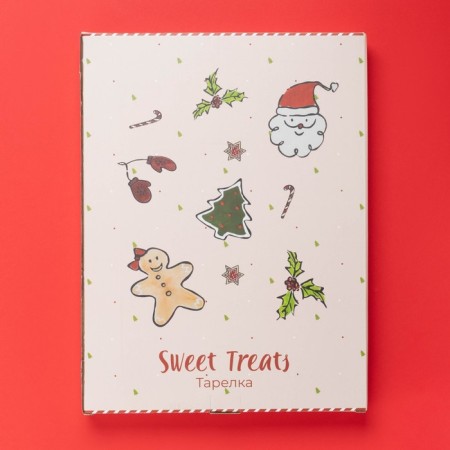 Boanding New Year's share Sweey Treats, 37.5 × 28 × 2.5 cm, ceramics, white color-4