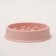 Limit feeding bowl, from overeating, 19.5 x 19.5 x 4.5 cm, pink