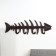 Decorative metal hooks "Fish skeleton" 11x32.5x2.5 cm