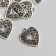 Decor for creativity Metal "Openland Heart" silver 2.3x2 cm
