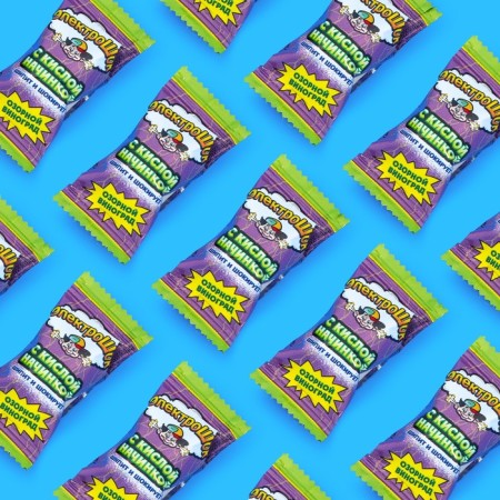 Chewing gum "Electric gun of the mischievous grapes", 3.5 g-1
