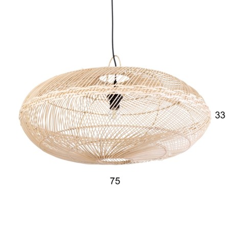 Ceiling light from Rotan "VAY" 1x120W, E27, 70x70x35 cm-1