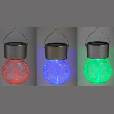 Garden lamp on the sunny battery "Light bulb", 7 × 9 × 7 cm, 1 LED, glow RGB-9