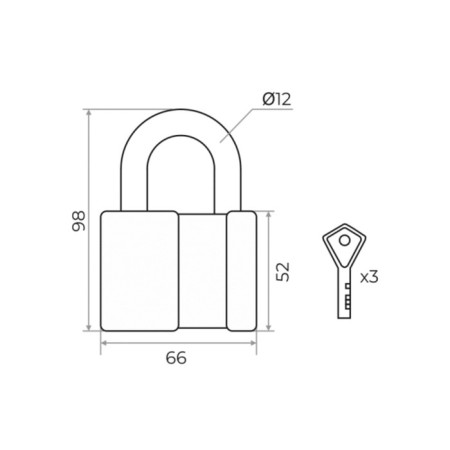 Castle of hinged Marlok VS-2 Al, 70 mm-1