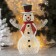 LED figure "Snowman" 55 × 85 × 35 cm, metal, 220 V, glow of white