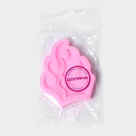 Mold Dolyana "Fire", silicone, 8 × 6.5 × 1 cm, pink color-5