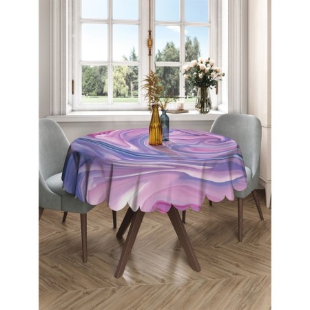 Tablecloth on the table “displacement of colors”, round, Saten, d = 150 cm-2
