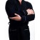 Terry dressing gown, size 50, black color