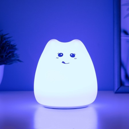 Nightlight "Antistress Tyakish Kotka" Led RGB from batteries 3AAA 9.5x9.5x10.5 cm Risalux-4