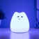 Nightlight "Antistress Tyakish Kotka" Led RGB from batteries 3AAA 9.5x9.5x10.5 cm Risalux