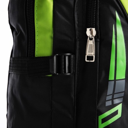A backpack on a zipper with an increase, 65l, 4 external pockets, green color-6