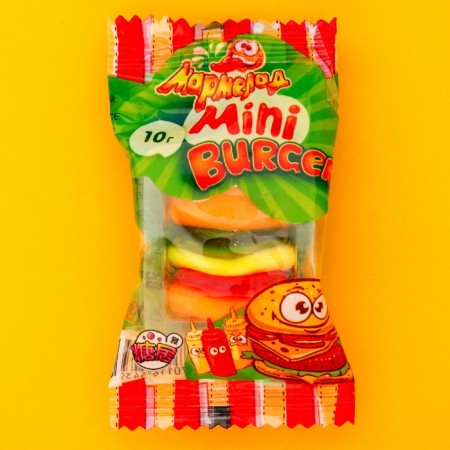 Chewing marmalade "Mini Burger", 10 g