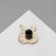 Corgi "dog" icon, tail, orange-white color in gold