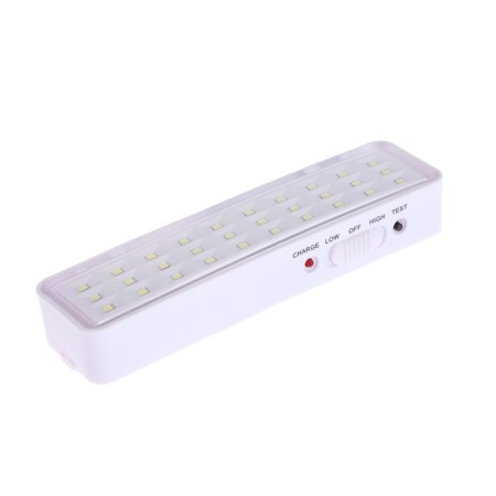 Emergency LED lamp, 30 LED, 3 W, AC/DC, 220 V, battery. Lead Acid, White