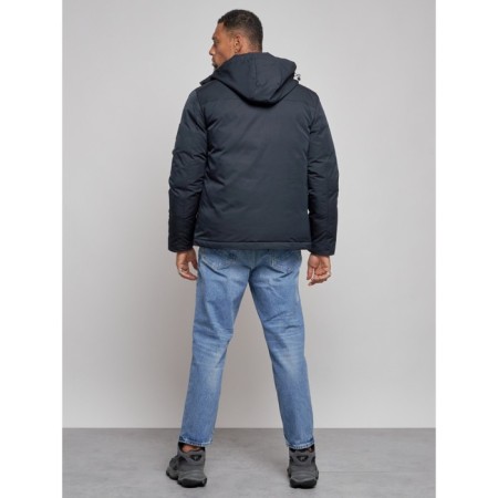 Sports male winter, size 58, dark blue color-3