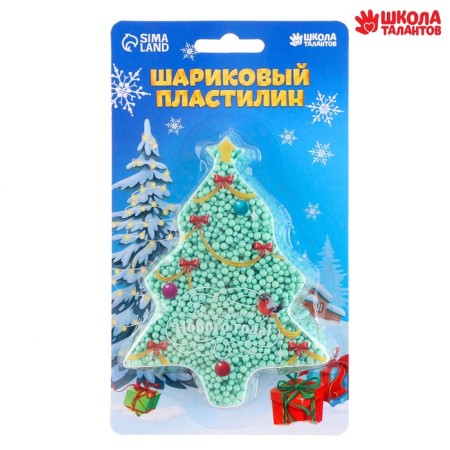 Ball plasticine coarse -grained "Christmas tree", 6.3 g-1