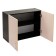 Hinged wardrobe 800 tonic, 800x570x300, wenge/dairy oak