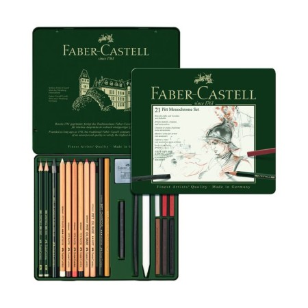 Pencils Faber-Castell Pitt 21 pieces in a metal box
