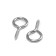 Shurup-ring Stroybat, white zinc, 2.5x25 mm, 6 pcs