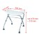 Folding stool with adjustable height
