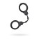 Toyfa A-Toys silicone handcuffs, silicone, black color, 33 cm