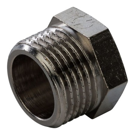 Stout SFT-0025-000038, 3/8 ", outdoor thread, nickelled brass-3