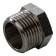 Stout SFT-0025-000038, 3/8 ", outdoor thread, nickelled brass