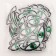 A set of Thermonacles "Eyes": right and left, 1.4 × 3.5 cm, oval, green color, 100 pcs.