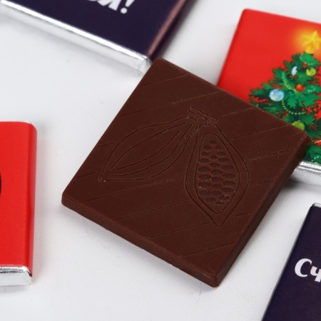 New Year! Milk chocolate "Happy New Year" in a package, 20 g (4 pcs. X 5 g).-3