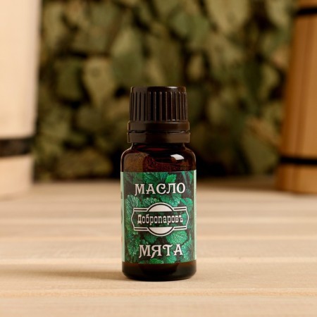 Essential oil "Mint" in a box with a suspension of 15 ml "Dobroparov"-2