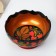 Salad bowl, carved, 15-16 × 7 cm, Khokhloma