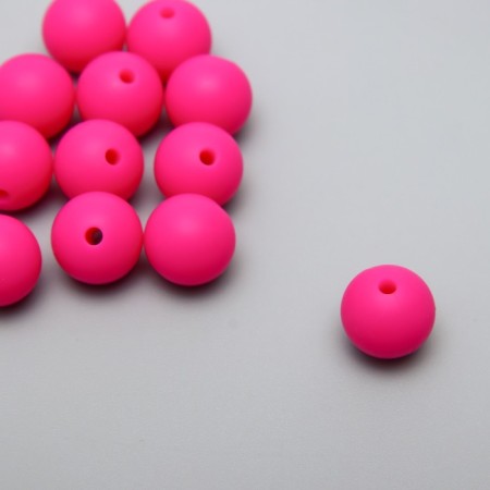 Busina silicone "Round" fuchsia d = 1.2 cm