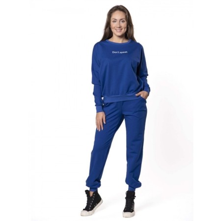 Women's costume Don`t Speak, size 52, cornflower color
