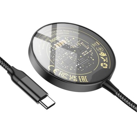 Hoco CW45 charger, 3 V 1, magnetic, PD, Type-C, 2 A, black-3