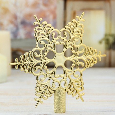 Top "Star" lace, 15x14 cm, gold