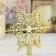 Top "Star" lace, 15x14 cm, gold