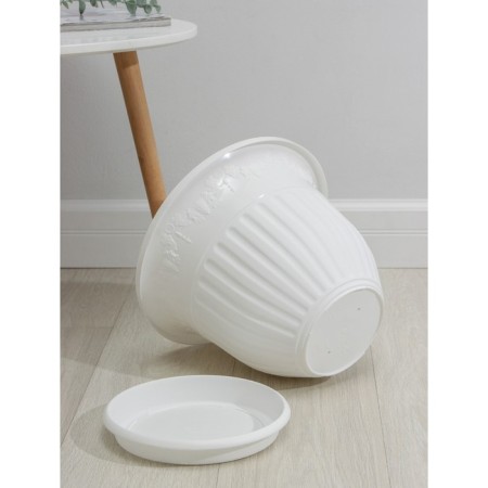 Pot with the Podon "Lausanne", 11 l, the color is white-2