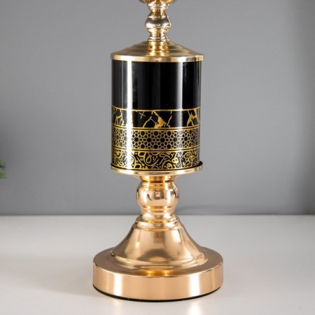 Leola table lamp E27 40W black and gold 24x24x45 cm Risalux-3