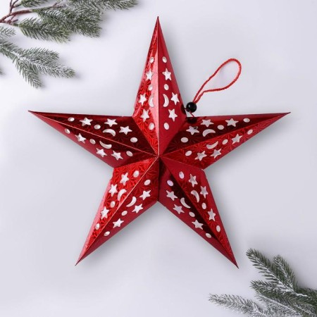 Interior star with a garland "Combat Fight", 45 × 45 cm-3