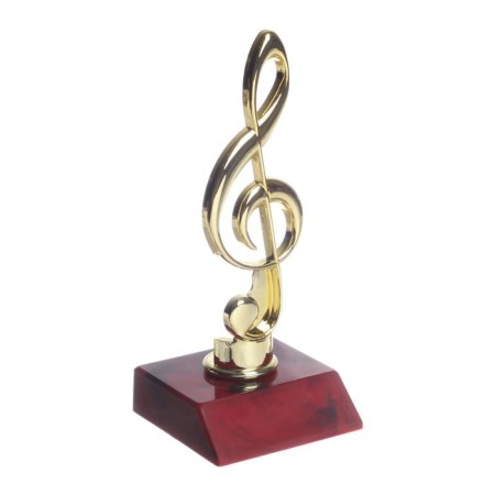 Cup "Violin key", award figure, plastic stand red, 15 x 6 x 6 cm.-2