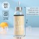 A glass bottle in a rattan case, 300 ml, h = 17 cm, mix color