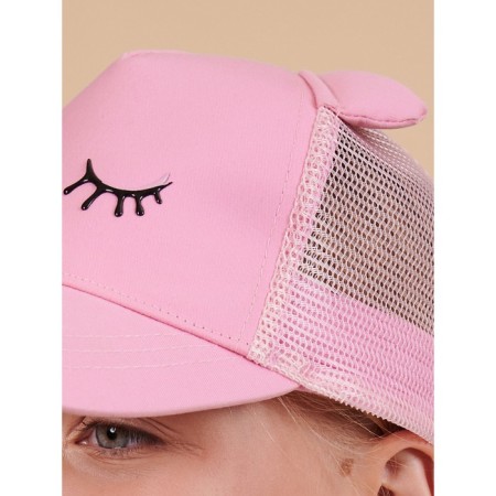 Children's cap, size 51-52, pink color-2