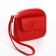 Lightning purse on a zipper, red color