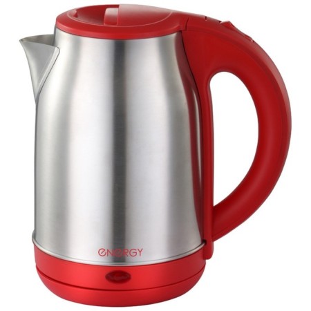 Electric kettle Energy E-201, Metal, 1.8 L, 1500 W, silver-red