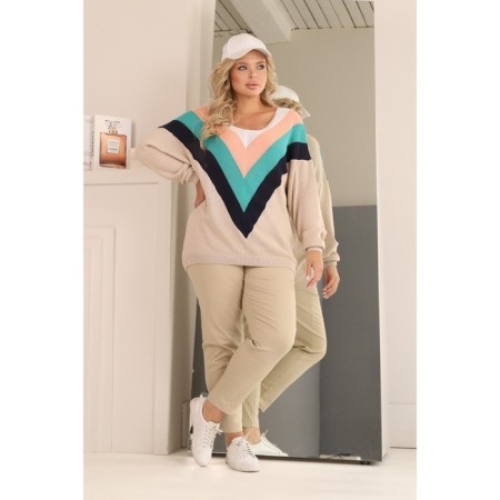 Female pool Wisell, size 62, beige color-6
