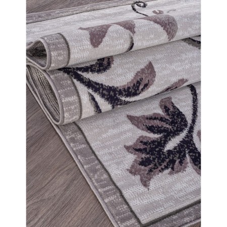 Rectangular carpet Merinos Silver, size 150x190 cm, Gray color-2