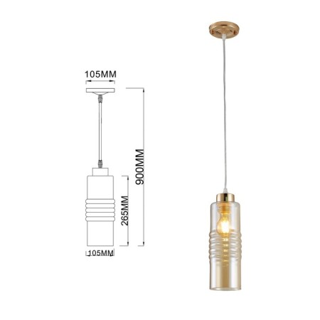 Lamp Viviane 9107-201 1 x E27 60W-3