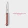 Knife for meat and steaks of the ecology shade, blade 11 cm, brown color