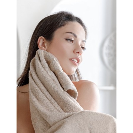 A set of terry towels MoonLight, size 30x50 cm, 50x90 cm, 70x140 cm, beige-1
